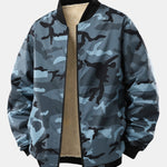 Teddy Lined Camouflage Zip Up Jacket