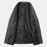 Notch Lapel Wool Blend Overcoat