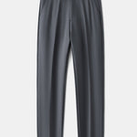 Warm Fleece-Lined Slim Fit Tapered Trousers