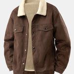 Teddy Lined Suede Jacket