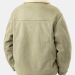 Teddy Lined Suede Jacket