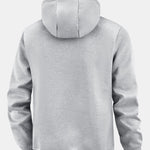 Teddy Lined Zipper Pocket Hoodie