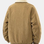 Teddy Lined Corduroy Zipper Jacket