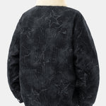 Teddy Lined Star Print Corduroy Jacket