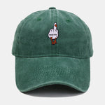 Rude Duck Embroidery Washed Baseball Cap
