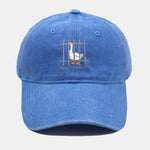 Funny Silly Goose Embroidered Washed Baseball Cap