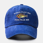 Fun Fishing Embroidery Baseball Cap