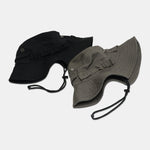 Cotton Bucket Hat With Chin Strap Outdoor Fishing