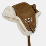 Faux Suede Fleece Warm Hat Aviator Cap
