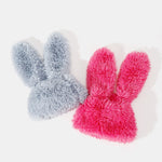 Cute Cartoon Rabbit Ear Decor Soft Furry Warm Plush Hat With Fun Designer