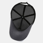 Solid Color Patch Hollow Mesh Nylon Baseball Cap
