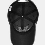 Vintage Letter M Embroidered Washed Distressed Baseball Cap