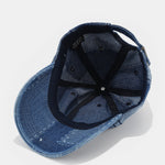 Patch Denim Washed Baseball Cap