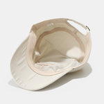 Solid Side Buckle Flat Top Baseball Cap