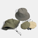 Double Side Reversible Bucket Hat With Chin Strap