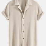Waffle Textured Cuban Shirt
