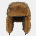 Dual-Tone Thick Thermal Lined Windproof Fashion Casual Trapper Hat