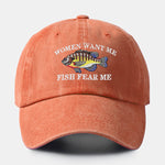 Fun Fishing Embroidery Baseball Cap