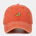 Banana Embroidery Baseball Cap
