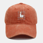 Funny Silly Goose Embroidered Washed Baseball Cap