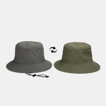 Double Side Reversible Bucket Hat With Chin Strap