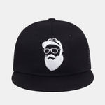 Embroidered Bearded Man Baseball Cap