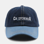 California Embroidery Denim Cotton Baseball Cap