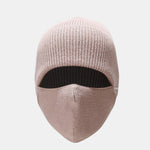 Warm Knitted Hat Face Mask Set Lightweight Ear Cheek Cover