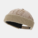 Split Retro Knitted Warm Hat