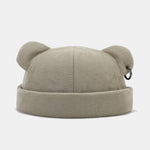 Adjustable Unisex Beanie Hat With Bear Ear Design