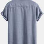 Short Sleeve Stand Collar Shirt