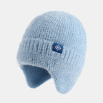 Winter Knit Beanie Hat With Ears Flaps Protection