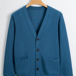 Ribbed Knit Cardigan With Pockets