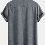 Short Sleeve Stand Collar Shirt