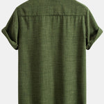 Short Sleeve Stand Collar Shirt