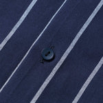 Long Sleeve Stripe Cotton Button Up Shirt