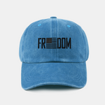 American Freedom Print Washed Baseball Cap