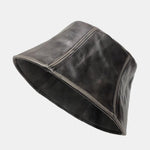 PU Leather Outdoor Fashion Bucket Hat