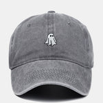 Classic Ghost Embroidered Washed Baseball Cap