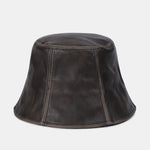 PU Leather Outdoor Fashion Bucket Hat
