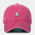 Classic Ghost Embroidered Washed Baseball Cap