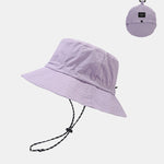 Stowable Quick-drying Bucket Hat With Chin Strap
