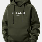 Milano Print Drawstring Hoodie & Milano Print Jogger Pants