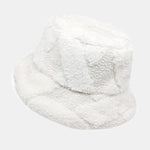 Contrast Color Stitching Plush Warm Bucket Hat