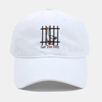 Funny Silly Goose Embroidered Washed Baseball Cap