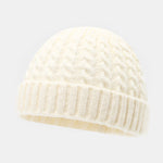 Warm Vintage Cable Knit Beanie Hat