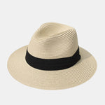 Fashionable And Casual All-match Wide-brimmed Flat Hat Suitable For Beach Trips