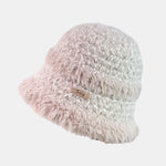 Plush Fleece Bucket Hat - Thick Warm Winter Hat With Elastic Fit