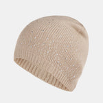 Dual-Sided Sparkling Rhinestone Fashionable Beanie Hat