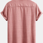 Short Sleeve Stand Collar Shirt